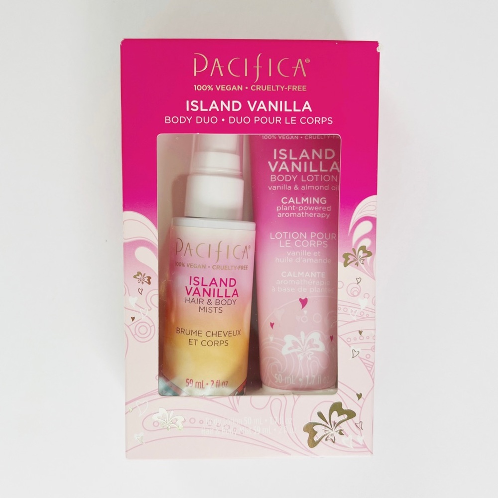 Pacifica Island Vanilla Body Duo - Hair and Body Mist - Body Lotion